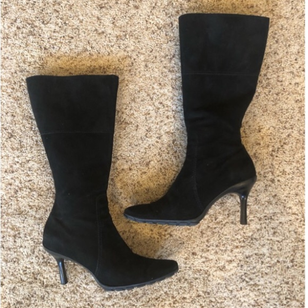 Nordstrom Brand Black Suede Boots
